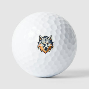 Wolf design  golf balls