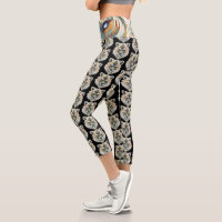Wolf Dream catcher Capri Leggings
