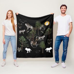 Wolf Dream Fleece Blanket