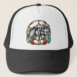 Wolf Dreamcatcher Trucker Hat