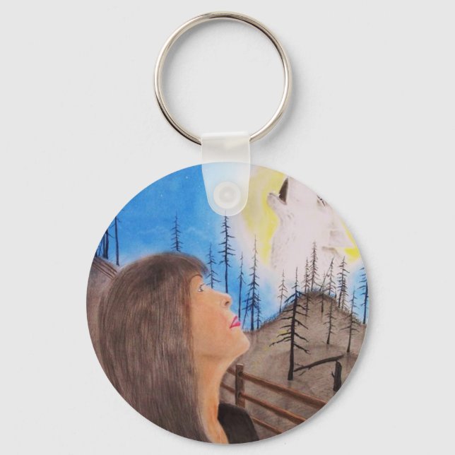 Wolf Dreamer Key Ring (Front)