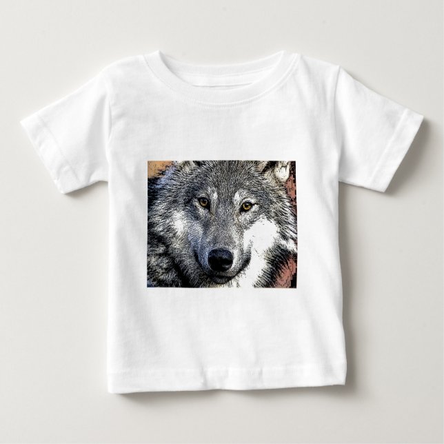 Wolf Eyes Artwork Baby T-Shirt (Front)