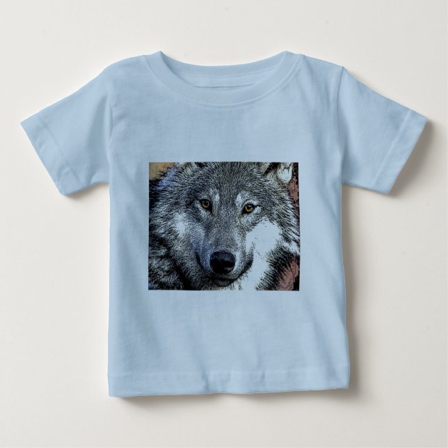 Wolf Eyes Artwork Baby T-Shirt (Front)