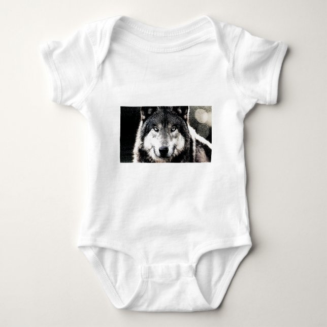 Wolf Eyes Baby Bodysuit (Front)