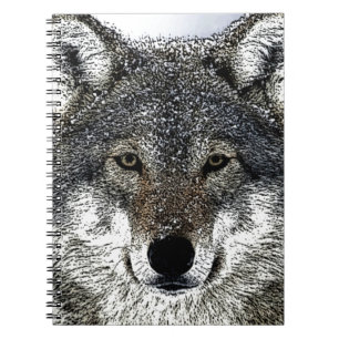 Wolf Eyes Spiral Notebook