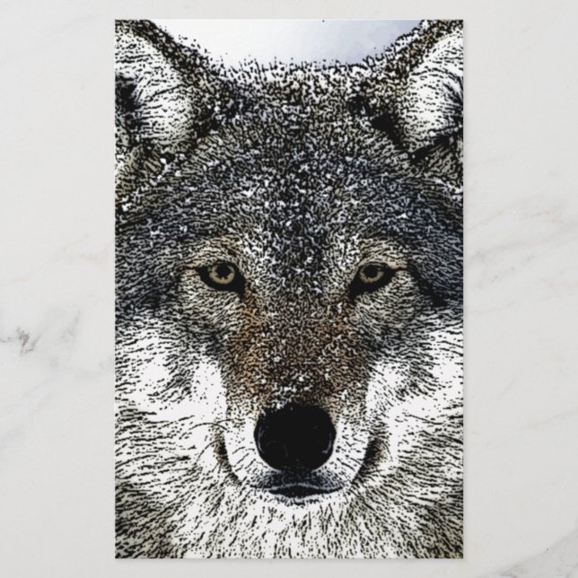 Wolf Eyes Stationery (Front)
