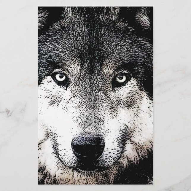 Wolf Eyes Stationery (Front)