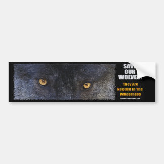 WOLF EYES Wildlife Conservation Bumper sticker