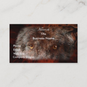 WOLF EYES Wildlife Supporter Business Card