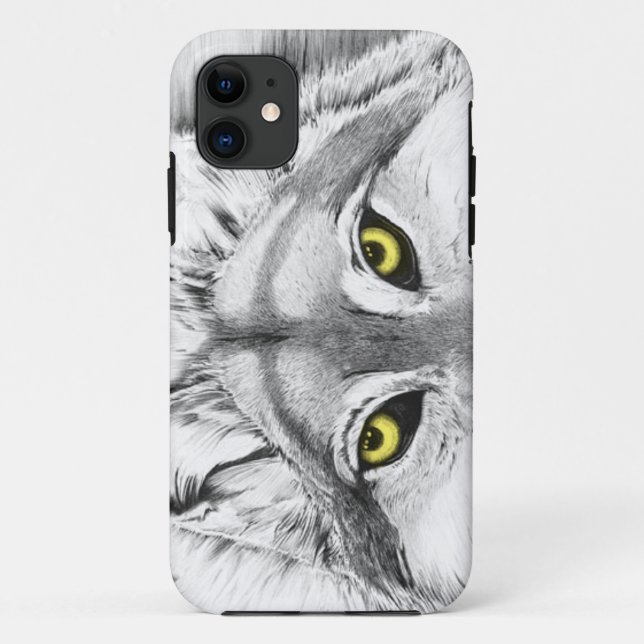 Wolf Eyes (yellow eyes) Case-Mate iPhone Case (Back)