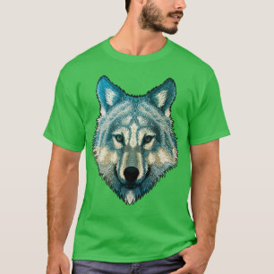 Wolf Face Grey Wolf Fearless Warrior Wild Animal K T-Shirt