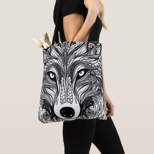 Wolf Face Tote