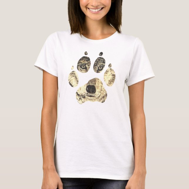 Wolf face womens tee (Front)