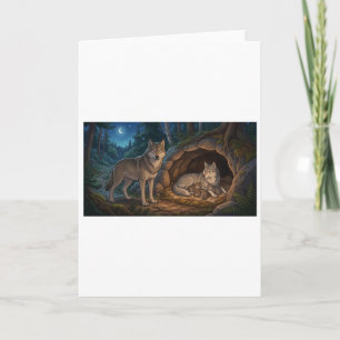 Wolf Family   Holiday Card