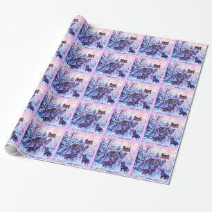 Wolf Family Wrapping Paper