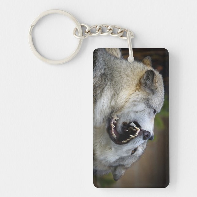 Wolf Fight Key Ring (Front)