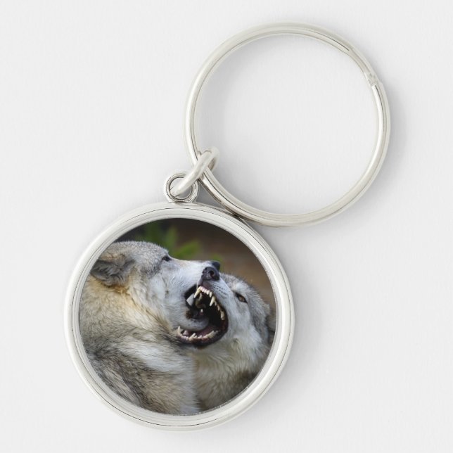 Wolf Fight Key Ring (Front)