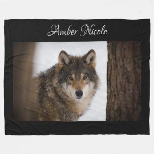 Wolf Fleece Blanket