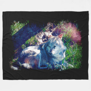 Wolf Fleece Blanket