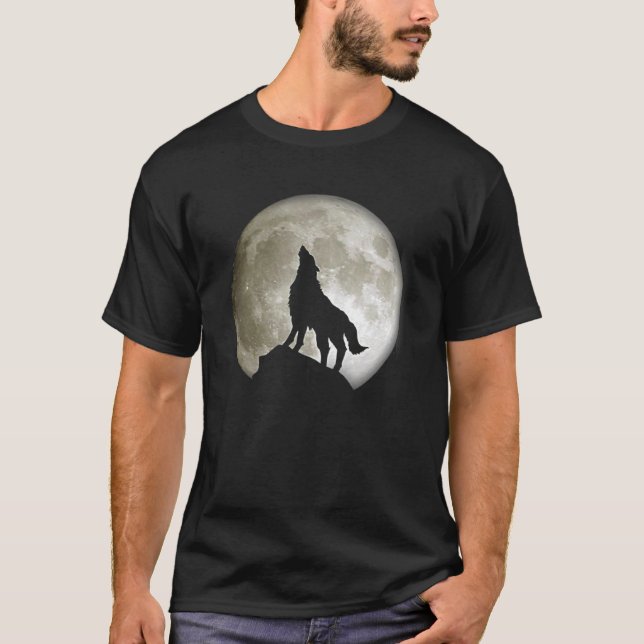 Wolf  For Men Wolf  Wolf  Women Wolf Moon T-Shirt (Front)