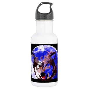 Wolf & Full Moon 532 Ml Water Bottle