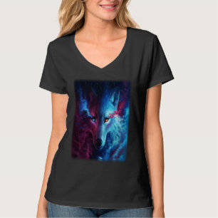 Wolf galaxy wolf   for men and woman T-Shirt
