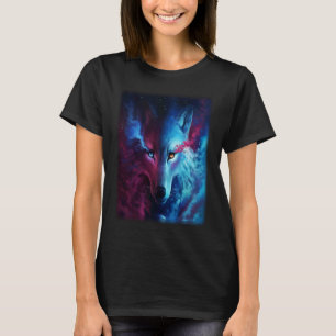 Wolf galaxy wolf   for men and woman T-Shirt