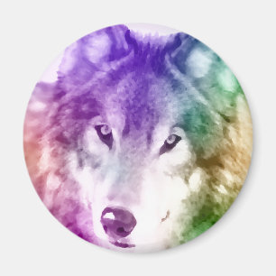 Wolf Gaze Art Magnet