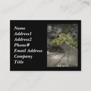 WOLF Ghosts Business Cards