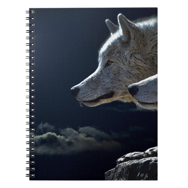 Wolf Gifts Spiral Notebook (Front)
