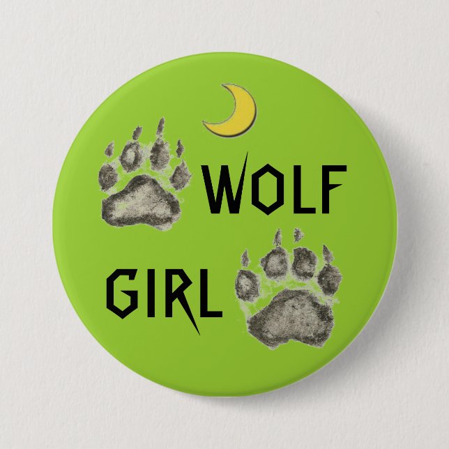 WOLF GIRL BUTTON (Front)