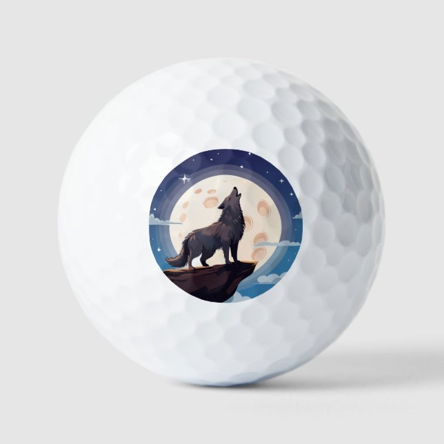 Wolf Golf Balls (Front)