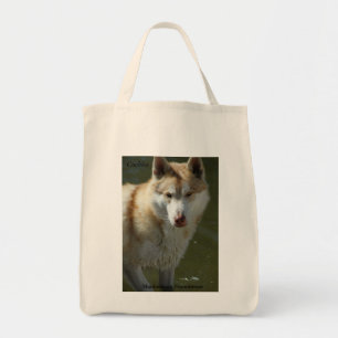 Wolf Grocery Tote Bag