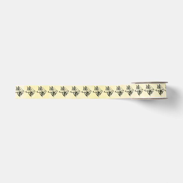 Wolf Grosgrain Ribbon (Front)