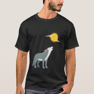 Wolf Growling Funny Unisex Design For Men Women Te T-Shirt