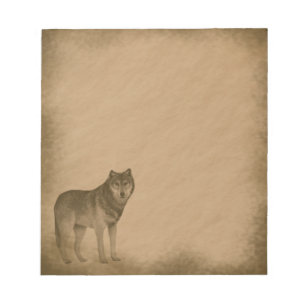Wolf-grunge Notepad