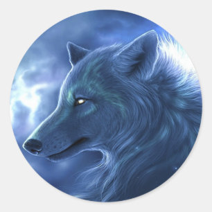 Wolf Guardian Classic Round Sticker
