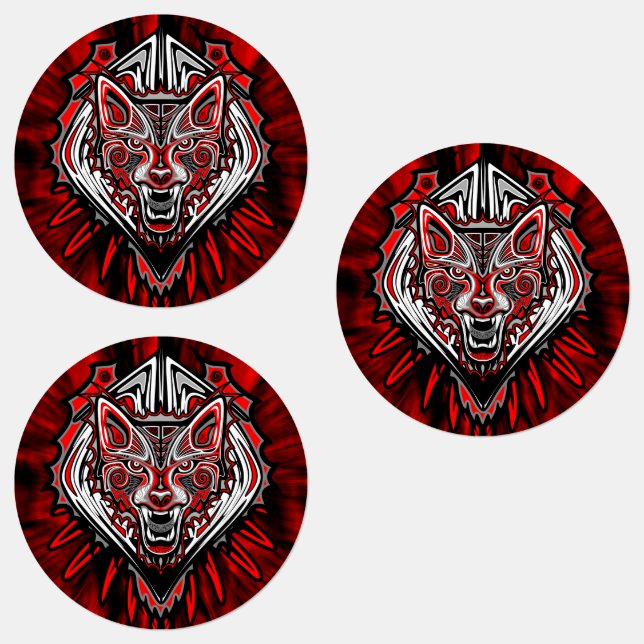 Wolf Haida Tribal Totem Design (Group)