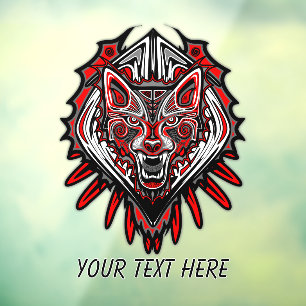 Wolf Haida Tribal Totem Design
