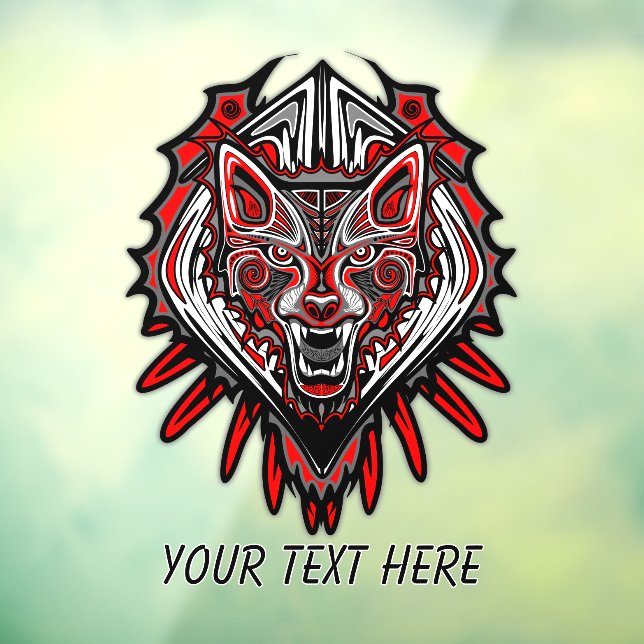 Wolf Haida Tribal Totem Design (Sheet 3)