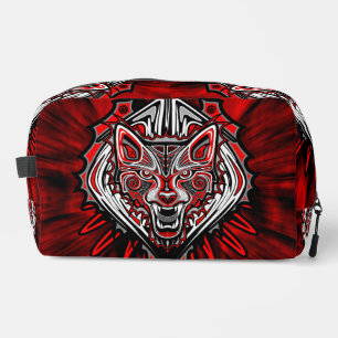 Wolf Haida Tribal Totem Design Dopp Kit