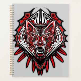 Wolf Haida Tribal Totem Design Planner