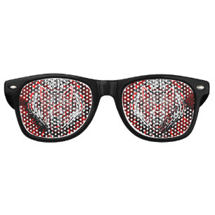 Wolf Haida Tribal Totem Design Retro Sunglasses
