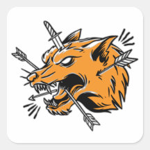 Wolf hand drawing illustration T-Shirt Trucker Hat