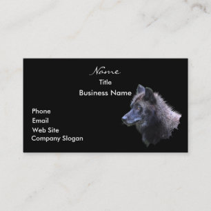 WOLF HEAD Business Card or Profile Card