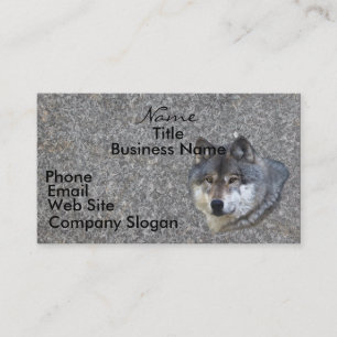 WOLF HEAD Business Card or Profile Card