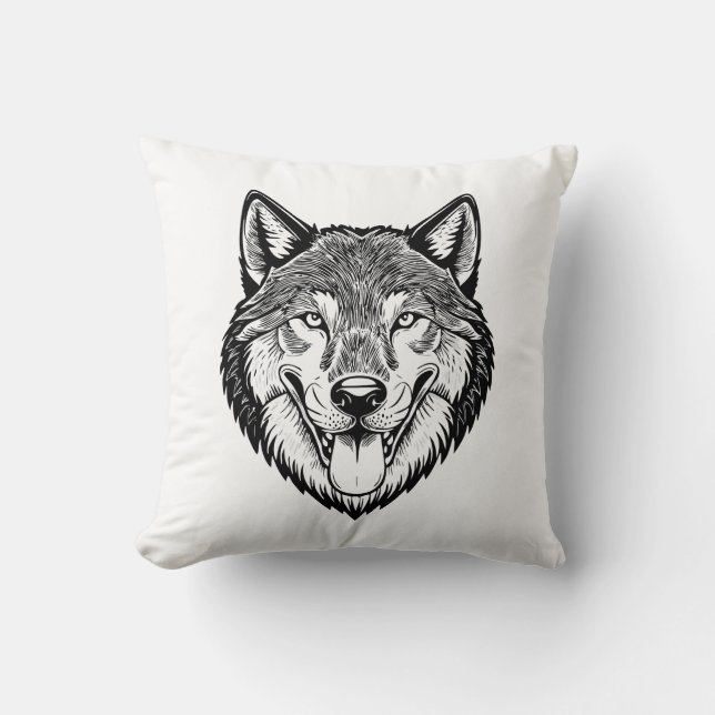 Wolf head from the front cushion (Front)