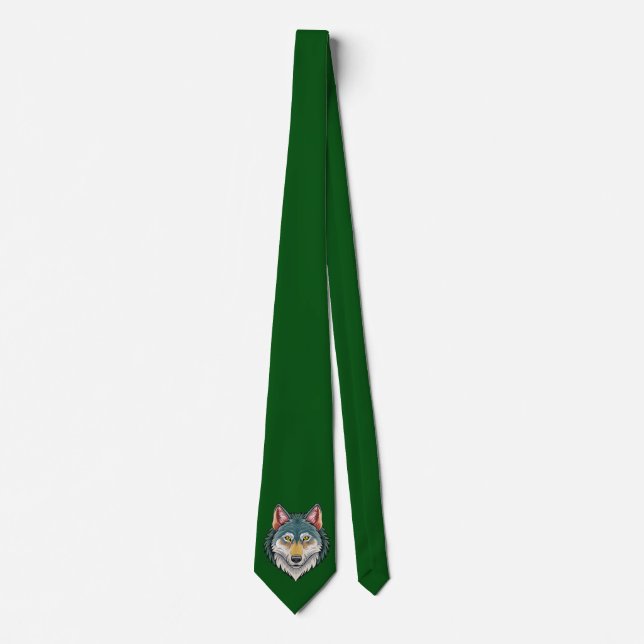 Wolf head from the front tie (Front)