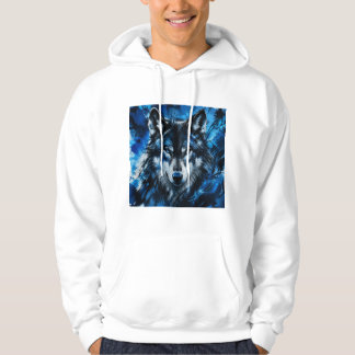 Wolf head hoodie