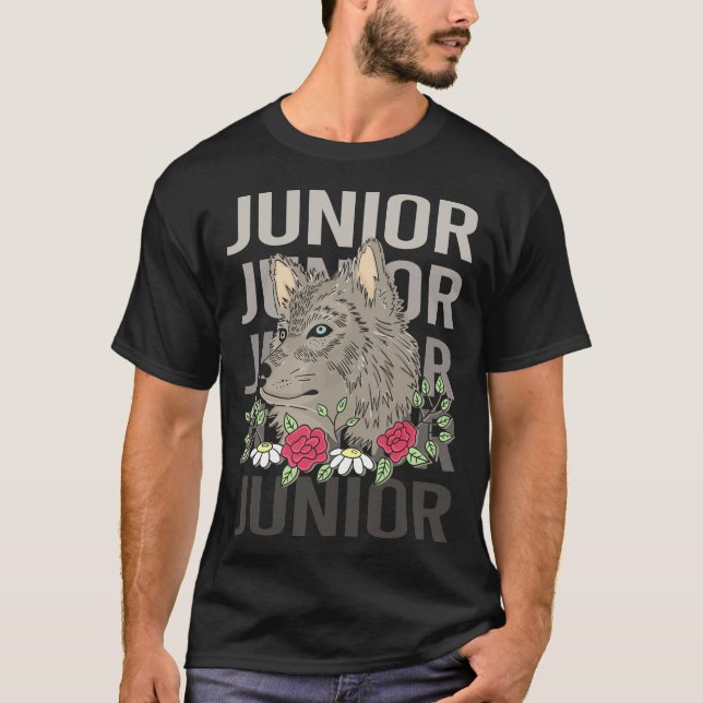 Wolf Head - Junior Name T-Shirt (Front)